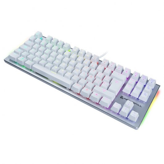 Newskill Serike TKL Ivory Red Teclado Mecánico Gaming Full RGB Switch Red