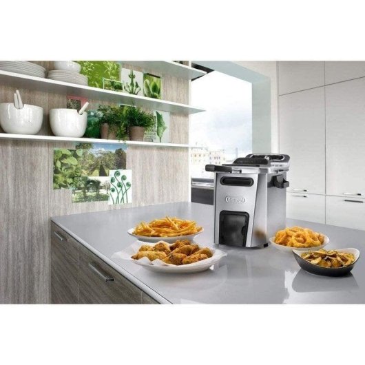 Oliefriteuse DeLonghi F44532CZ 5 L 3200 W Kijkvenster met Oliefiltersysteem