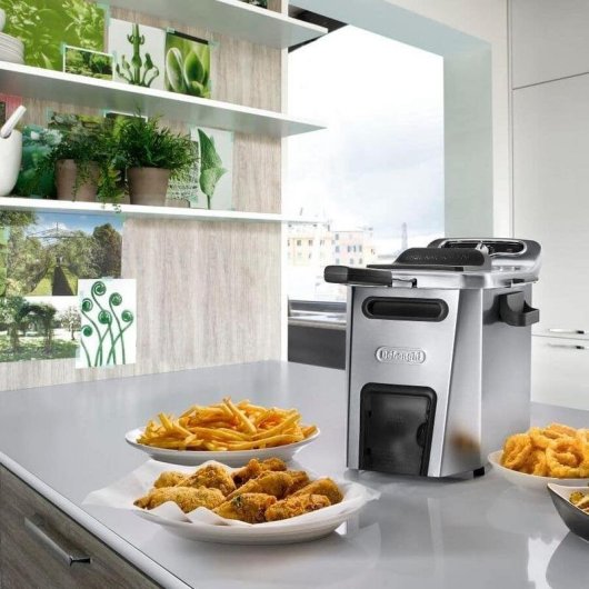 Oliefriteuse DeLonghi F44532CZ 5 L 3200 W Kijkvenster met Oliefiltersysteem