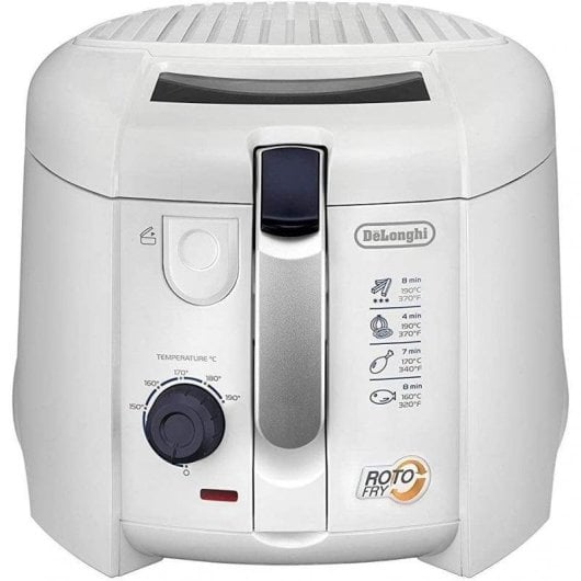 Friteuse DeLonghi F28211 RotoFry 1.2L 1800W Blanche Fenêtre