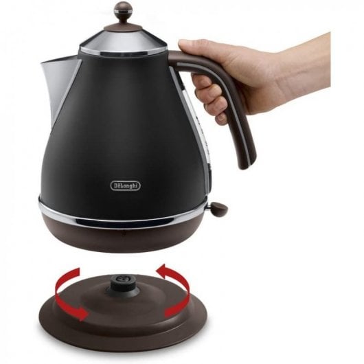 DeLonghi Icona Vintage KBOV 2001 Hervidor de Agua 1.7L 2000W Negro