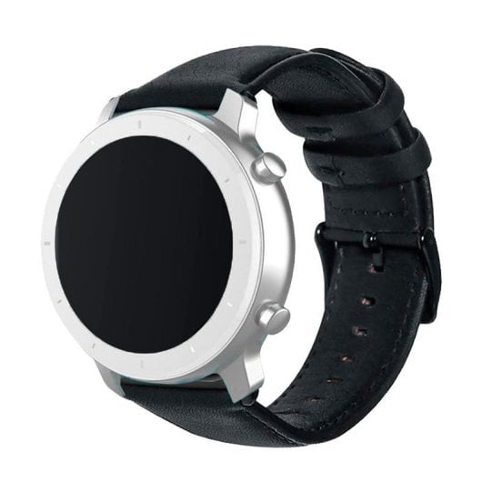 Bracelet en similicuir noir cool universel 20 mm