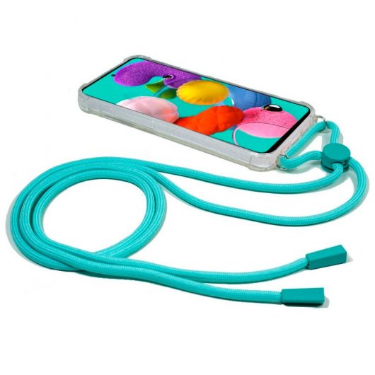 Fantastica custodia con cavo azzurro per Samsung Galaxy A51