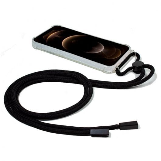 Cool Funda con Cordón Negro para iPhone 12 Pro Max