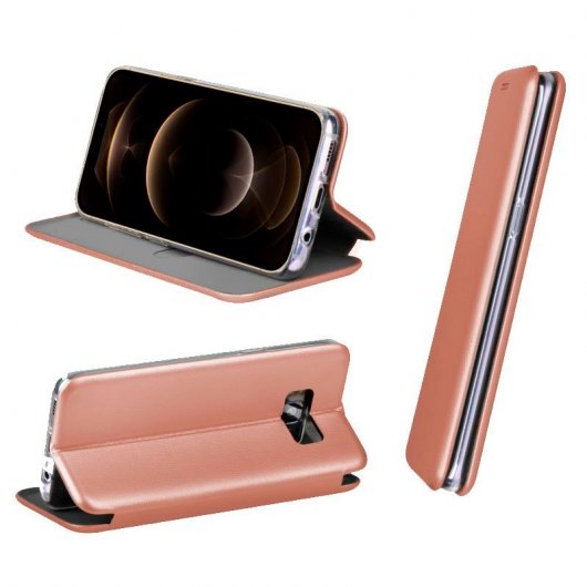 Cool Funda Flip Cover Elegance Rosa Oro para iPhone 12 Pro Max