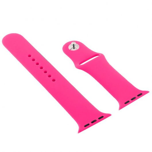 Cool Correa Goma Fucsia para Apple Watch Watch 42/44 mm Series 1/2/3/4/5/6/SE