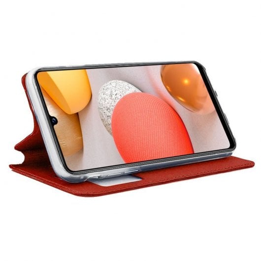 Cool Funda Flip Cover Liso Rojo Samsung Galaxy A42 5G