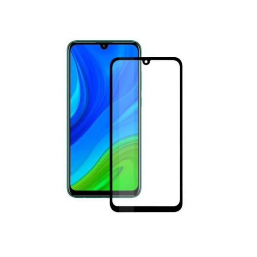 Vetro temperato Ksix Colla completa 9H 2.5D Bordo nero per Huawei P SMART 2021