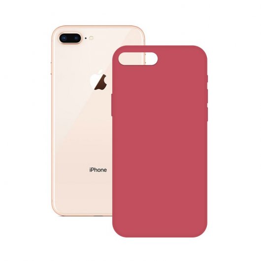Ksix Soft Silicone Fucsia para iPhone 7/8/SE 2020