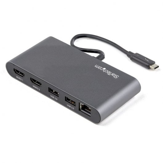 Startech TB3DKM2HDL Mini Docking Station Thunderbolt 3 a 2xHDMI
