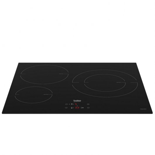 Beko HII63402MT Placa de Inducción 3 Zonas Cristal Negro