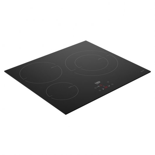 Beko HII63402MT Placa de Inducción 3 Zonas Cristal Negro