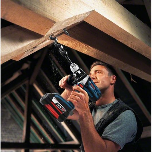 Bosch GSR 36 VE 2 Taladro Atornillador sin Cables + 2 Baterías + Cargador + Empuñadura