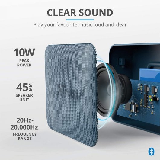 Trust Zowy Compact Altavoz Bluetooth 5W Azul