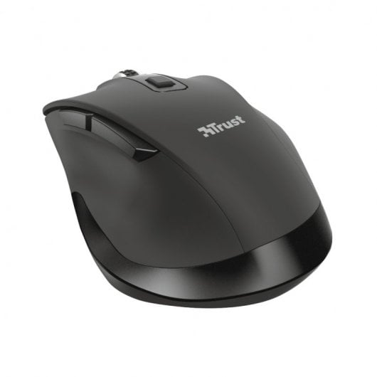 Trust Fyda Ratón Ergonómico Óptico Inalámbrico 2400DPI Negro