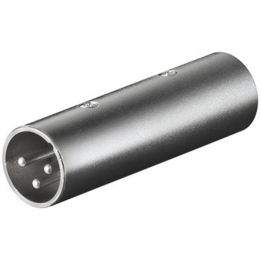 Goobay XLR-Stecker/Stecker-Adapter Grau