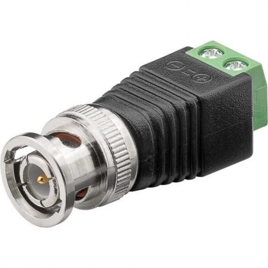 Connecteur mâle BNC Goobay noir 10 unités