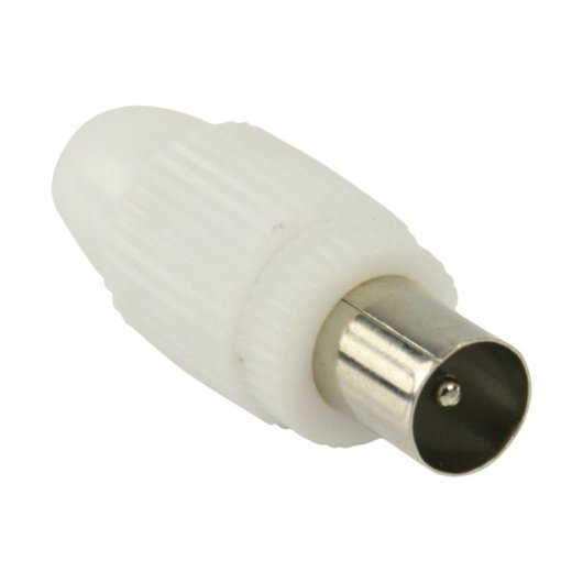 Goobay Connecteur CEI Mâle Droit 7mm Blanc
