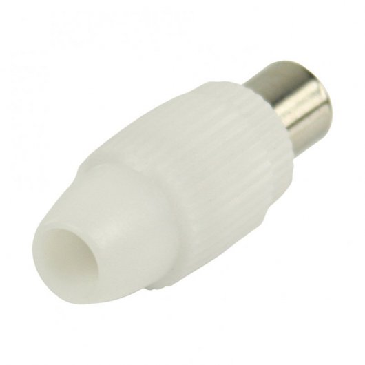 Goobay Connecteur CEI Mâle Droit 7mm Blanc