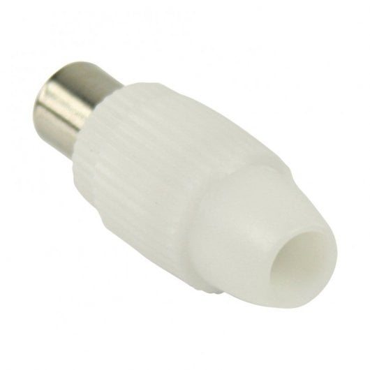 Goobay Connecteur CEI Mâle Droit 7mm Blanc