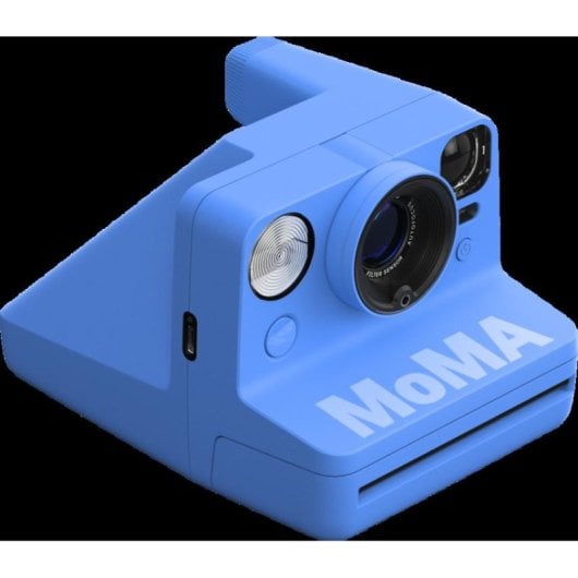 Câmara instantânea Polaroid Now Gen 3 MoMa Edition azul auto USB-C flash