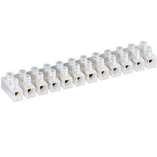 Goobay Regleta para Conexión de Cables Eléctricos de 10A 10mm Blanco