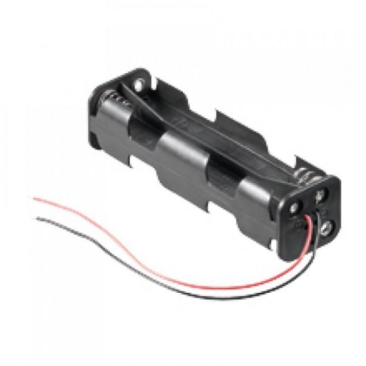 Goobay Portapilas Plano para 8 Pilas LR6 AA Negro
