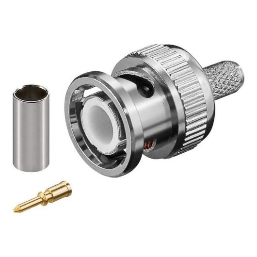 Goobay Conector BNC para Cable RG 58 Plata