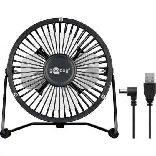 Goobay Ventilador Sobremesa USB Negro
