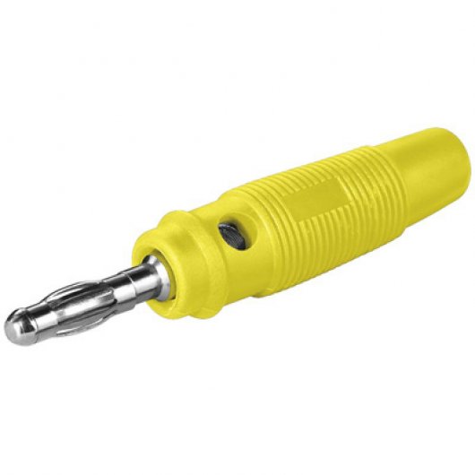 Goobay Conector Banana Macho 4mm Amarillo