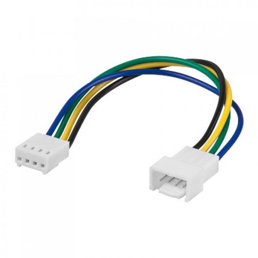 Goobay Cable de Alimentación Interna Extensor para Ventilador 4 pin 15cm Multicolor