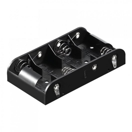 Goobay Portapilas para Soldar para 4 Pilas FR14/HR14/LR14 Negro