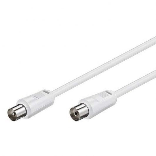Câble d'antenne coaxial Goobay 20 m blanc