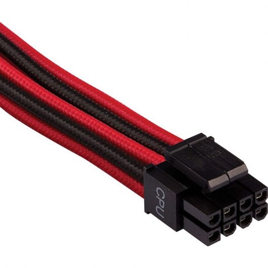 Corsair Premium Cable EPS12V/ATX12V Tipo 4 Gen 4 Rojo/Negro
