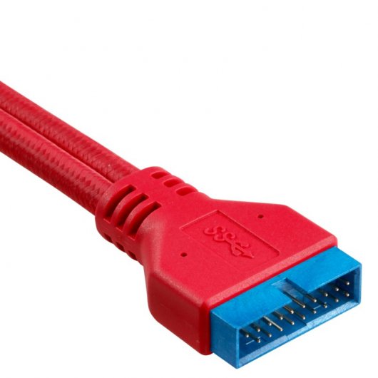 Corsair Kit de Extensión del Panel Frontal Delantero 30cm Rojo