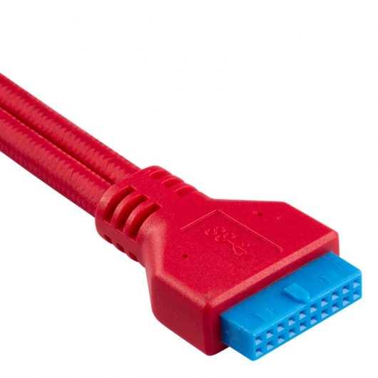 Corsair Kit de Extensión del Panel Frontal Delantero 30cm Rojo