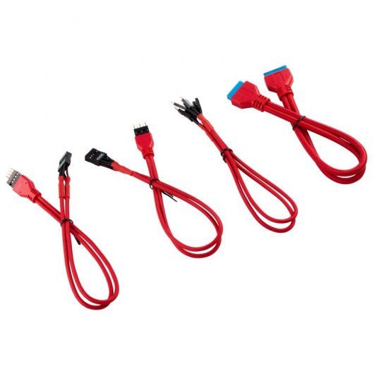 Kit di estensione del pannello anteriore Corsair da 30 cm rosso