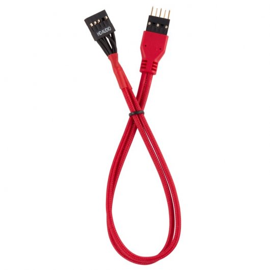 Corsair Kit de Extensión del Panel Frontal Delantero 30cm Rojo