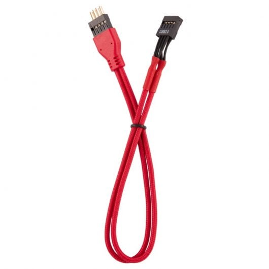 Corsair Kit de Extensión del Panel Frontal Delantero 30cm Rojo