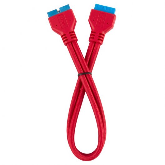 Corsair Kit de Extensión del Panel Frontal Delantero 30cm Rojo