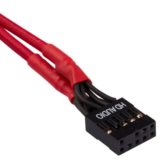 Corsair Kit de Extensión del Panel Frontal Delantero 30cm Rojo
