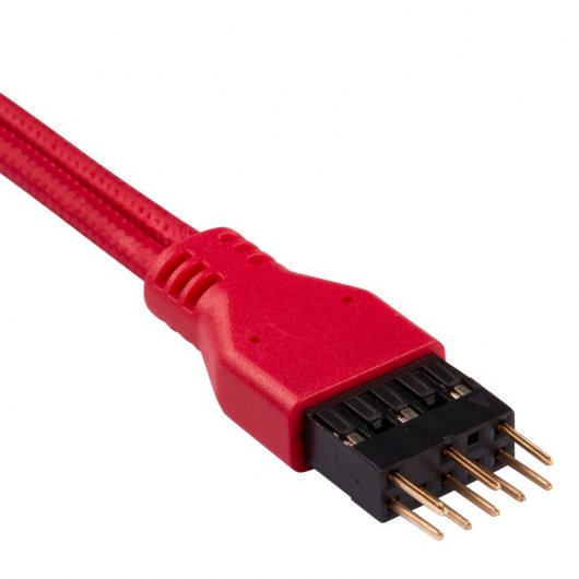 Corsair Kit de Extensión del Panel Frontal Delantero 30cm Rojo