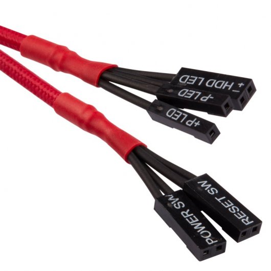Corsair Kit de Extensión del Panel Frontal Delantero 30cm Rojo