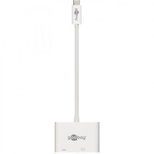 Goobay Cabo Adaptador DVI/PD para USB-C 15cm Branco