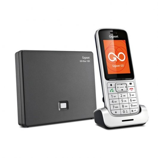 Gigaset SL450A GO Teléfono Inalámbrico Platino/Negro