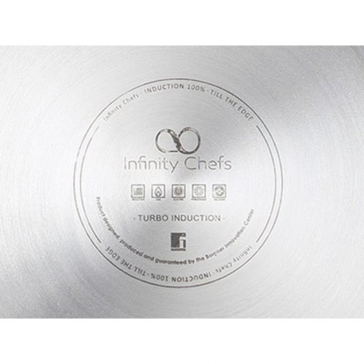 Bergner Infinity Chefs Cacerola con Tapa Acero Inoxidable 24x10.5cm