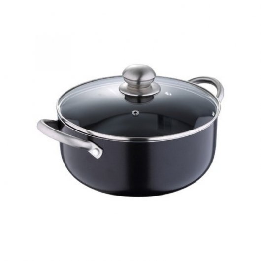 Bergner Masterpro Prochef Cacerola con Tapa Aluminio Prensado 20cm Negra