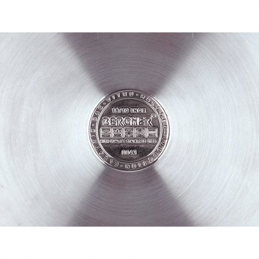 Bergner Gourmet Cacerola con Tapa 5.6L 24x13.5cm Acero Inoxidable