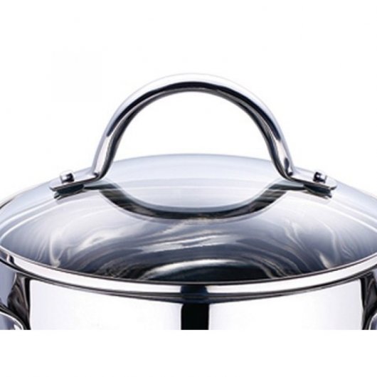 Bergner Gourmet Set Vaporera 3 Piezas 18cm Acero Inoxidable