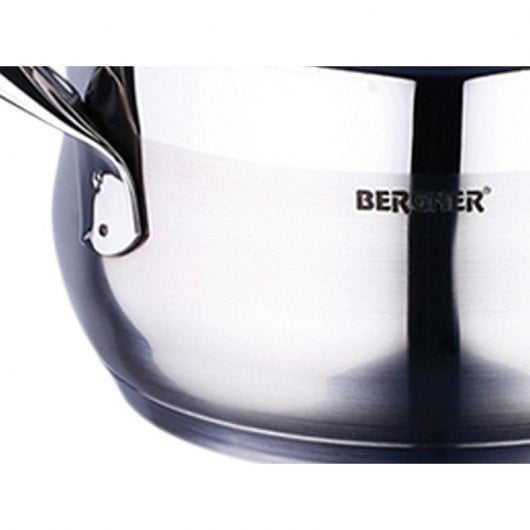 Bergner Gourmet Cacerola con Tapa 1.7L 16x9.5cm Acero Inoxidable
